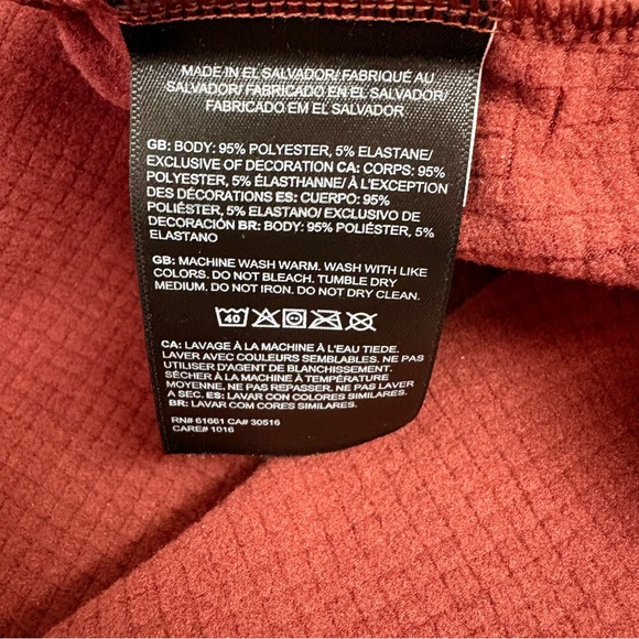 Men's The North Face Red Quarter-Zip  XXL - Picture 5 of 5